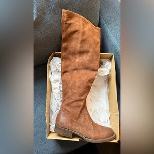 Born Tan Over the Knee Boots